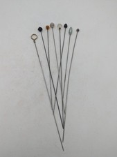 Lot de 8 Pics, Epingles à Chapeaux Anciens, Vintage