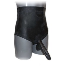 Grand pantalon en latex avec