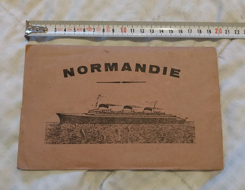Paquebot normandie papier - normandie, a