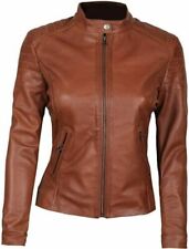 Veste en cuir pour femme