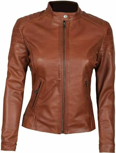 Veste cuir pour femme - cuir,