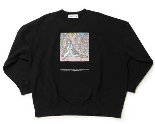Chobits clamp sweatshirt black - chobits,