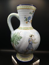 Pichet Aiguière Faience Porcelaine Nevers Montagnon