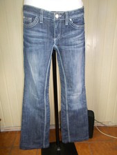 Pantalon jeans stretch taille basse bootcut clouté GUESS Daredevil W30 40 21ro11