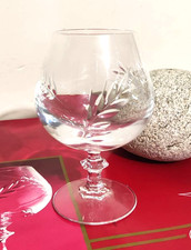 6 verres à cognac en cristal