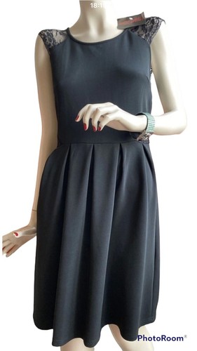 Superbe robe noire patineuse - superbe,