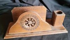  Ancien Range Courriers En Bois Bureau -- Papier Porte Lettres Et Porte Plume