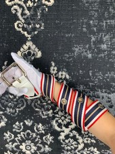 Ceinture vintage en cuir blanc