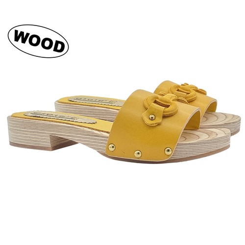 Mule femme jaunes - mule,