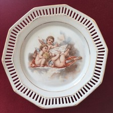 Assiette A Dessert Ou Décorative En Porcelaine Ajourée Bavaria Schumann Angelot