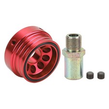 (rouge)Adaptateur De Plaque Sandwich De Plaque De Filtre à Huile En Alliage