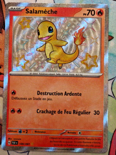 Carte pokémon salamèche - pokémon,