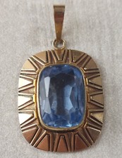 Ancien pendentif plaqué or - pendentif,