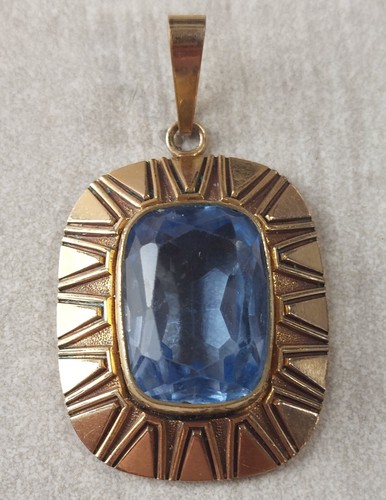 Ancien pendentif plaqué or - ancien,