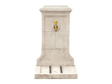 Fontaine Murale en Pierre Toscane avec Robinet en Laiton - décoration extérieur