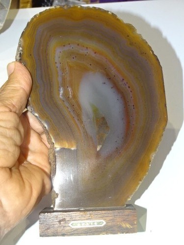 Tranche agate brune - tranche,