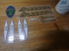 Ensemble d'autocollants en vinyle champion du monde des années 90 Breezer Bea...