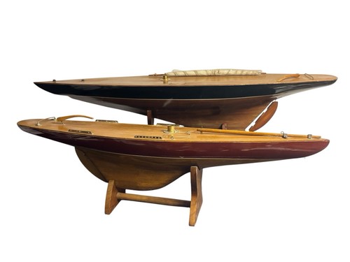 Vintage pond yacht - 2, sailboats