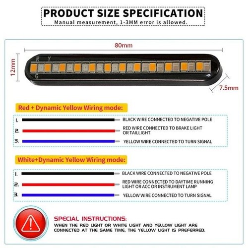 Bande led clignotant double - bande,