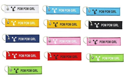 Porte cles clefs - pompom, pom