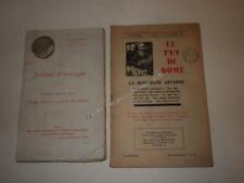 1910.volcans d'Auvergne.Puy de Dome.Montagne arverne (2 livres).Glangeaud