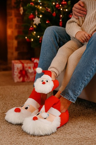 Chaussons noël santa à - chaussons,