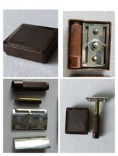 Rasoir mécanique Sûreté Unis-France  Miniature De Voyages Bakélite Safety razor
