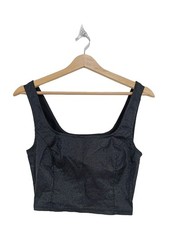 AMISU Crop-top Dames Top T EU 36 noir style décontracté