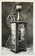 Émile Gallé Krieger gravure eau forte etching St Saint Graal Et Son Tabernacle