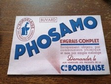 Buvard Phosamo. Engrais Complet. Cie Bordelaise. Années 60.