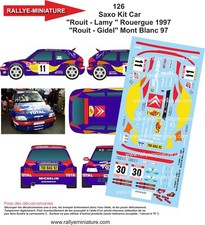 DECALS 1/18 REF 0126 CITROEN