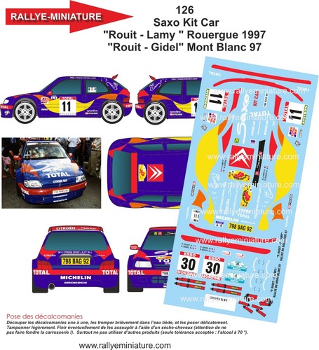Decals ref 0126 citroen - 0126,