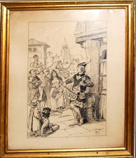 H THIRIET     GRAVURE  SIGNEE