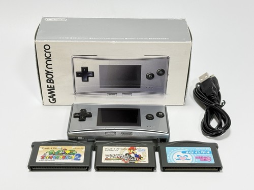 Nintendo game boy micro silver - game,