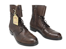 Bottes À Lacets En Cuir Zippées Pour Femmes DIESEL Marron Foncé (EU) 37/38