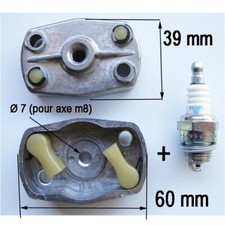 Piece CLIQUET LANCEUR + bougie taille haie débroussailleuses moteur 30 a 50cc