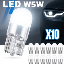 10 x W5W LED Ampoule  Blanc  Anti Erreur, Veilleuse Auto éclairage Habitacle