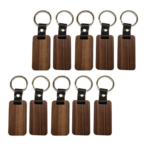 Pcs léger bois porte clés - 10, porte-clés