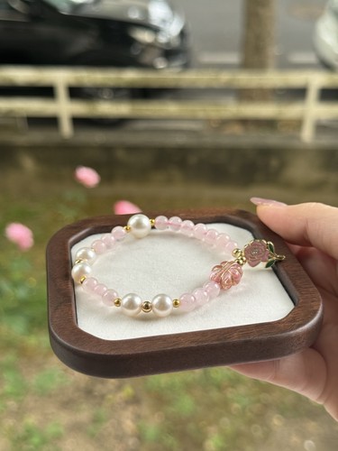 Bracelet quartz rose - quartz,