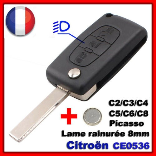 Coque plip clé pour citroen - plip,