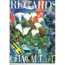 CHAGALL REGARDS sur la  PEINTURE Le BOUQUET de FLEURS des AMANTS Maurillon Huile