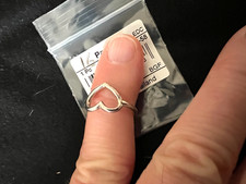 Bague coeur authentique PANDORA argent 925 taille 50 (16