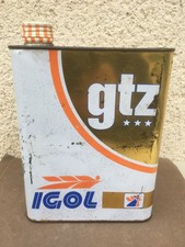 Ancien bidon d'huile Igol GTZ