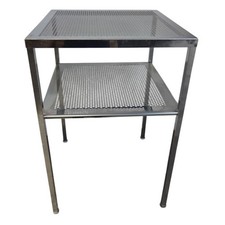 Perforated cleanroom table 75cm x 75xcm x 115cm