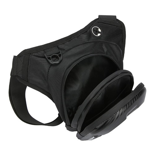 Sacoche jambe moto noire - , pour