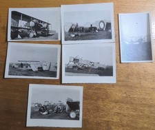 Lot 6 petites Photos 1914 1918 Avions pilote aviation