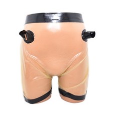 Shorts en latex transparents