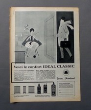 PUB PUBLICITE ANCIENNE ADVERT CLIPPING 240917/ CHAUDIERE RADIATEUR IDEAL CLASSIC