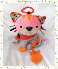 Doudou Peluche Chat D'Activités Rose Anneau Dentition Orange SKIP HOP