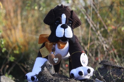 Chien boxer crochet - chien,
